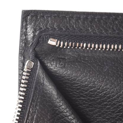 Hermes Taurillon Clemence Zip Zap Bi-Fold Wallet Black 8 of 9