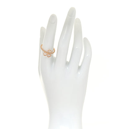 Tiffany 18K Rose Gold Diamond Mini Open Paper Flowers Ring 54 7 2 of 6