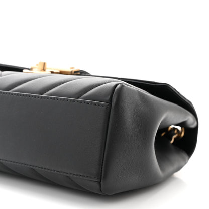Chanel Calfskin Quilted Chevron In The City Bag Black 10 of 11