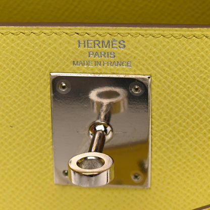 Hermes Epsom Kelly Sellier 28 Lime 6 of 14