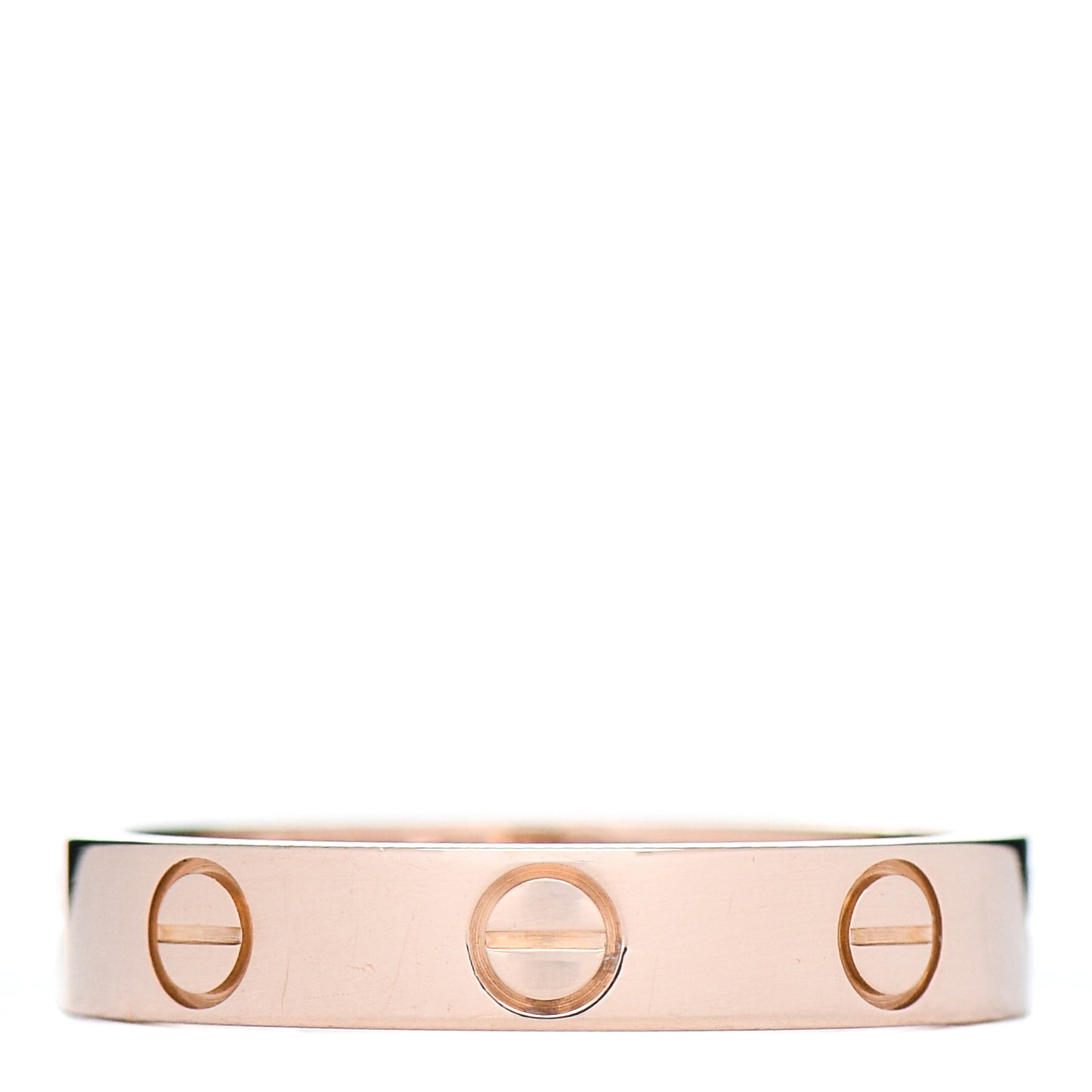 18K Pink Gold 3.5mm LOVE Wedding Band Ring 51 5.75