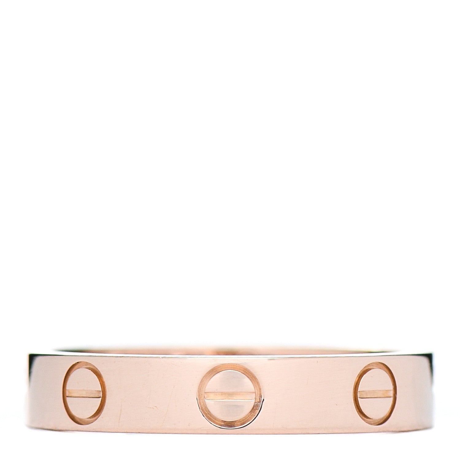 Cartier 18K Pink Gold 3.5mm LOVE Wedding Band Ring 51 5.75 1 of 4
