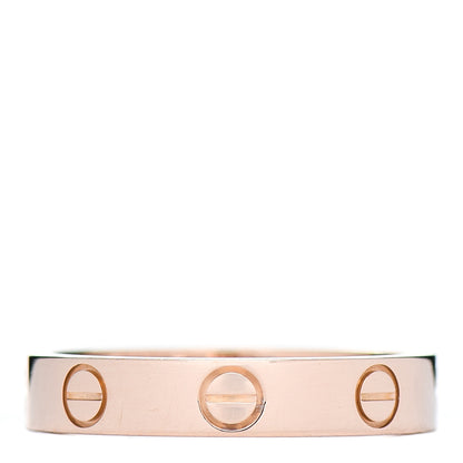 Cartier 18K Pink Gold 3.5mm LOVE Wedding Band Ring 51 5.75 1 of 4