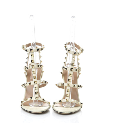 Valentino Garavani Nappa Rockstud Gladiator 105mm Sandals 37 Ivory 2 of 8