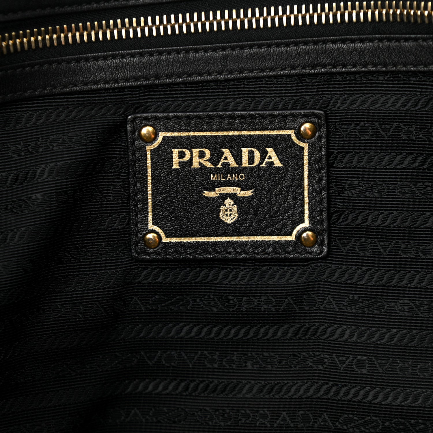 Prada Soft Calf Tote Black 6 of 11
