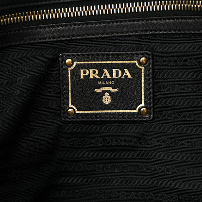 Prada Soft Calf Tote Black 6 of 11