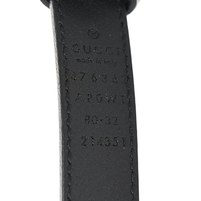 Gucci Calfskin Pearl Double G 95 38 Belt Black Cream 4 of 4