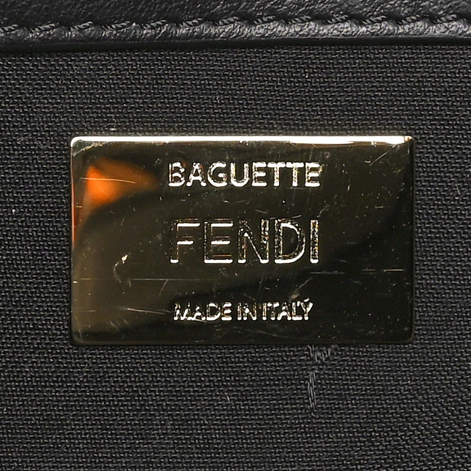 Fendi Vitello Grace Intarsio Geometric Brandy Black Multicolor 6 of 9