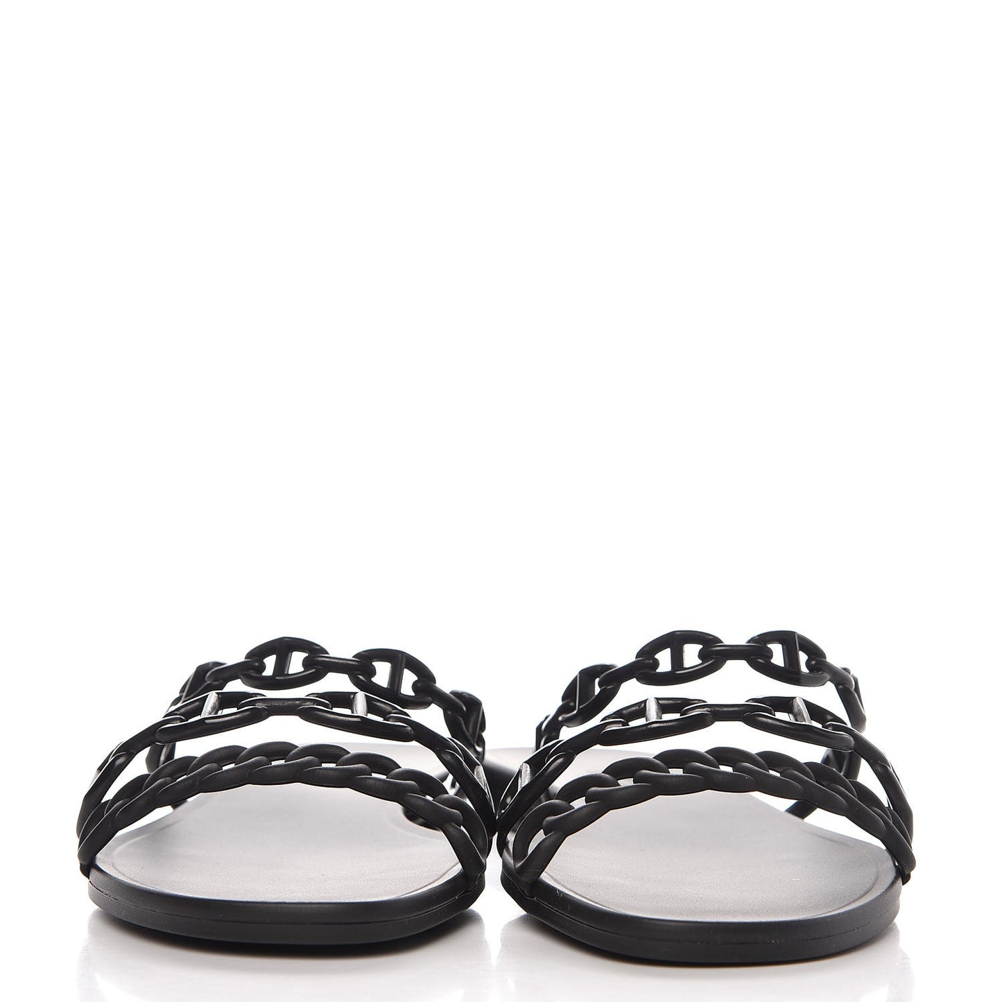 Rubber Chaine d'Ancre Rivage Sandals 38 Black