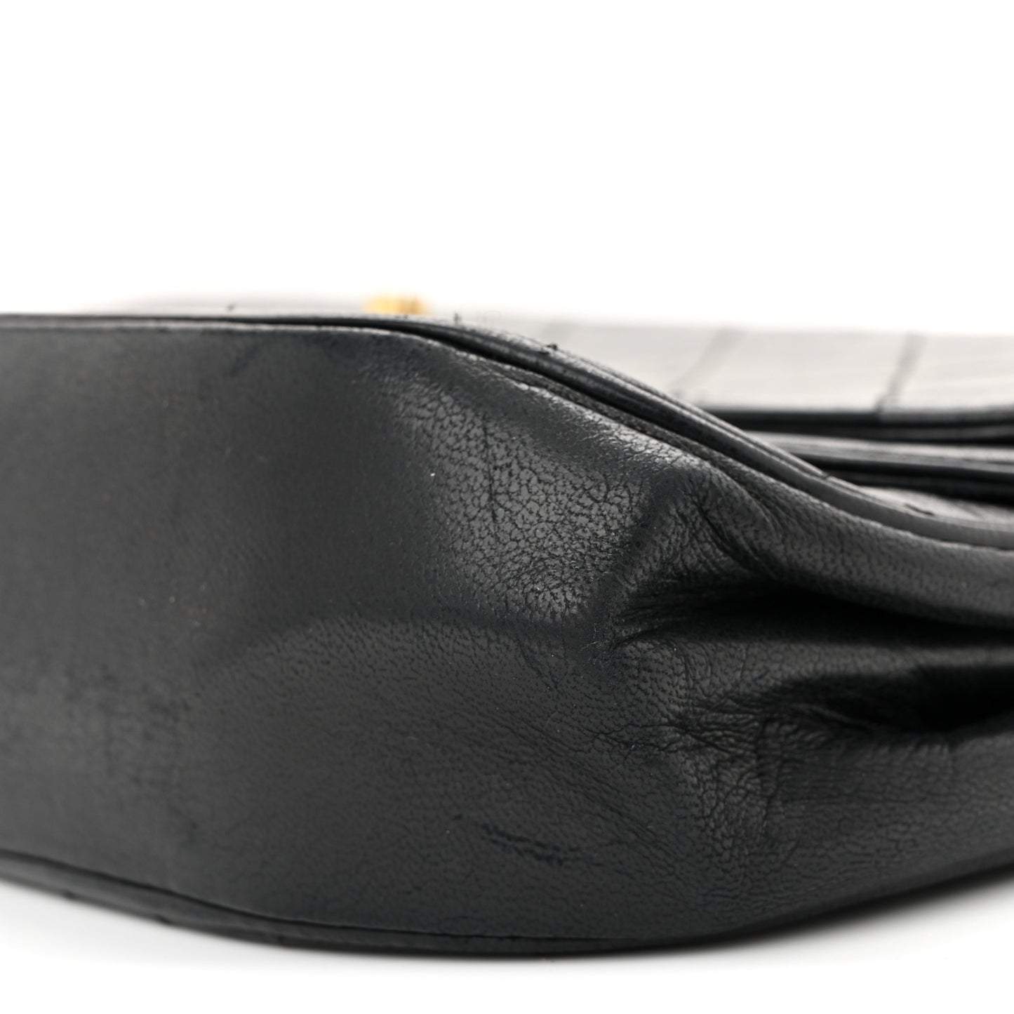 Lambskin Quilted Flap Bag Black