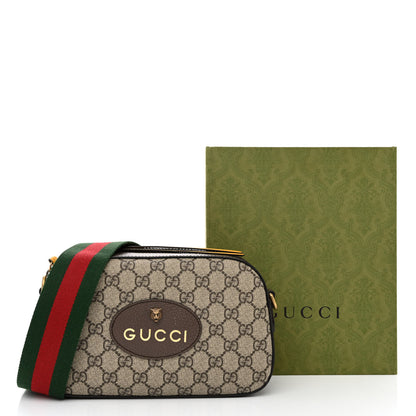 Gucci GG Supreme Monogram Web Neo Vintage Shoulder Bag Beige New Acero Crop 11 of 11