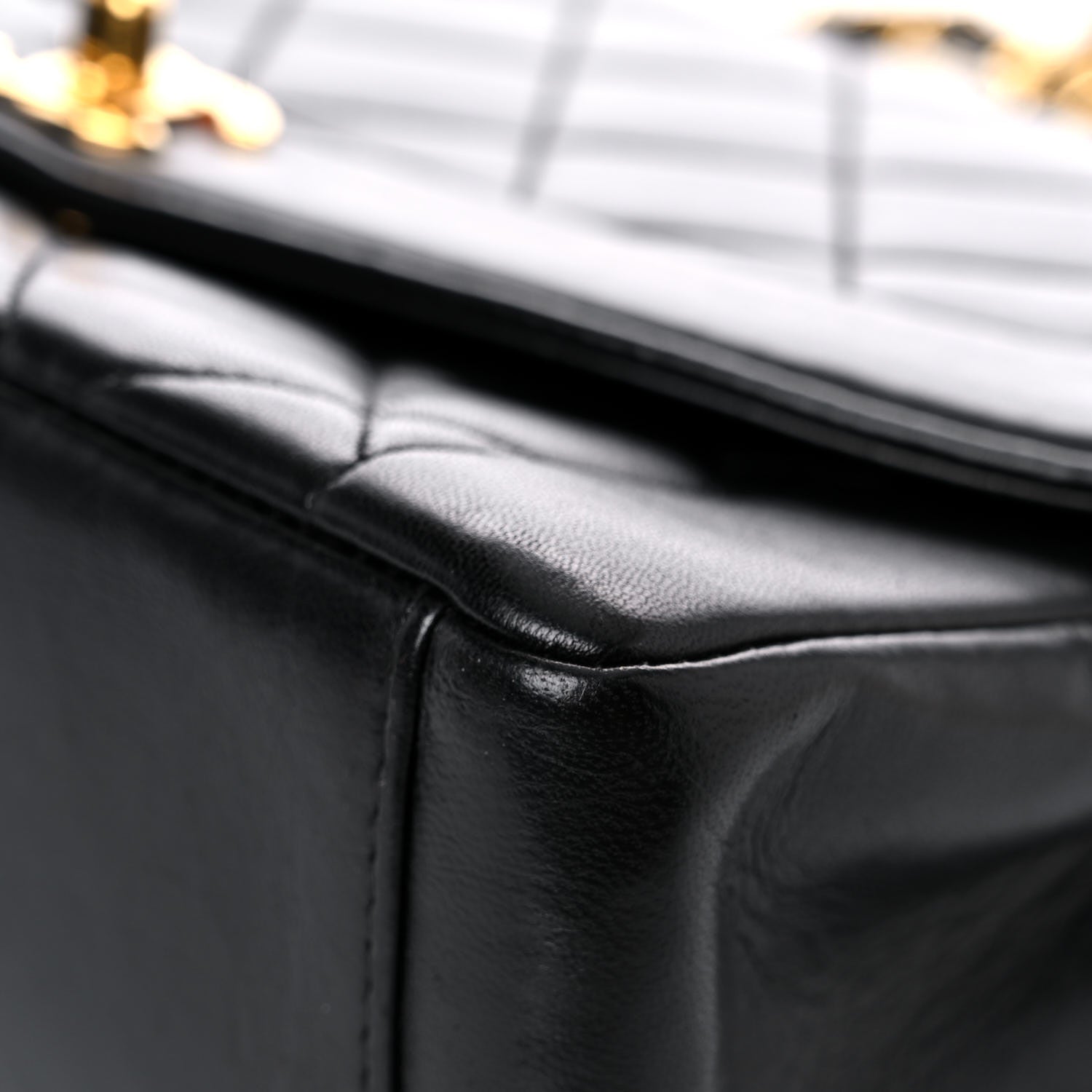 Chanel Lambskin Quilted Medium Single Flap Black 12 of 22