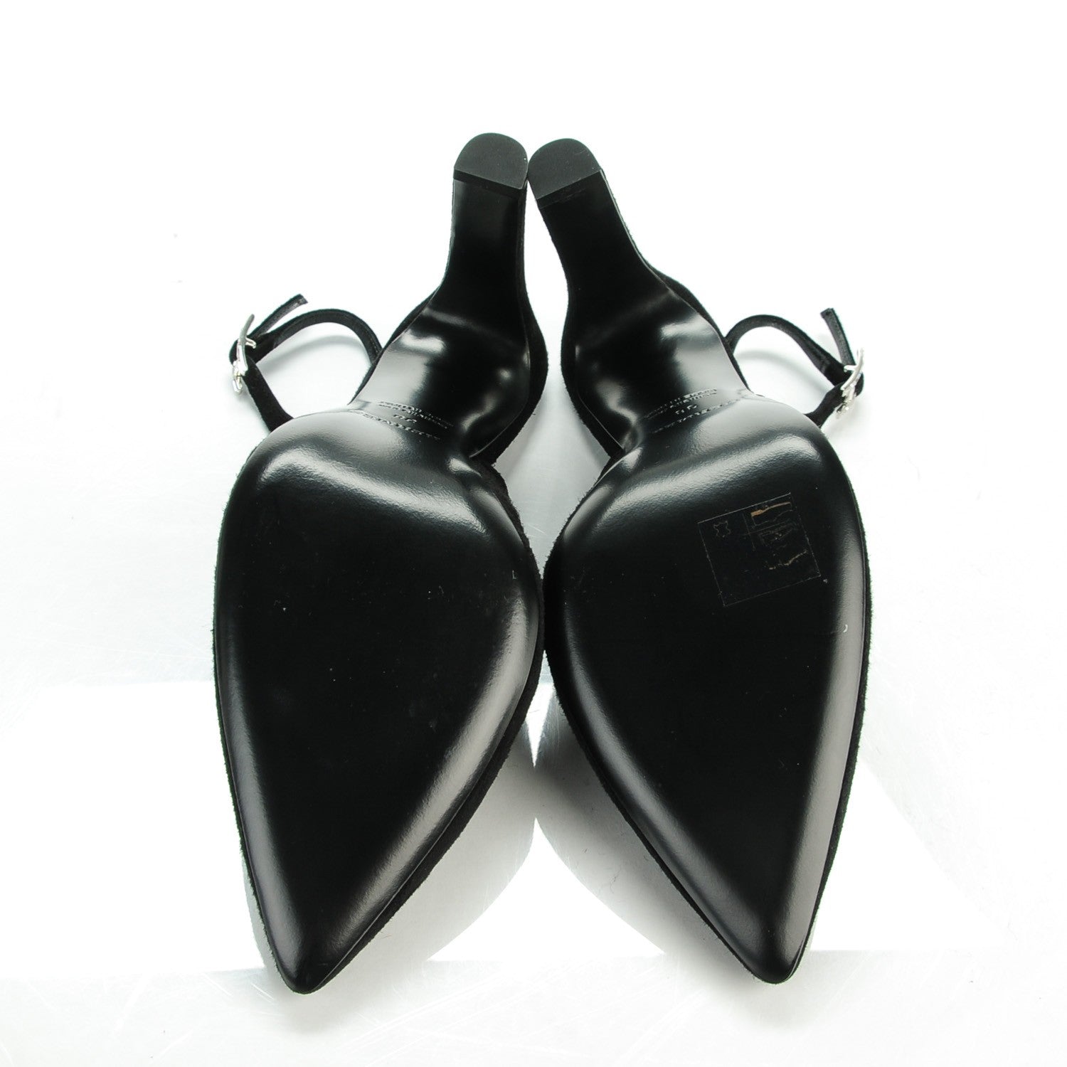 Hermes Goatskin Suede Kessy Pumps 38 Black 5 of 8