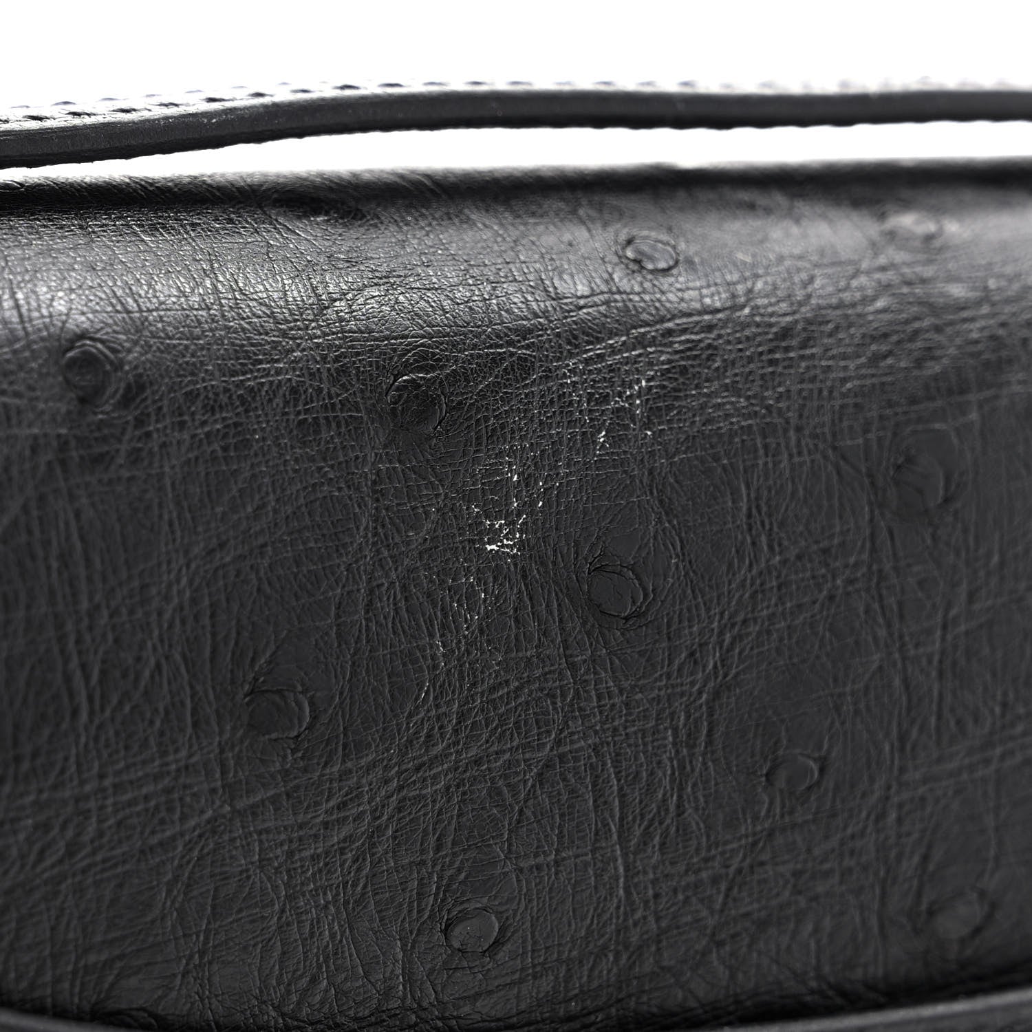 Hermes Ostrich Constance 18 Black 9 of 12