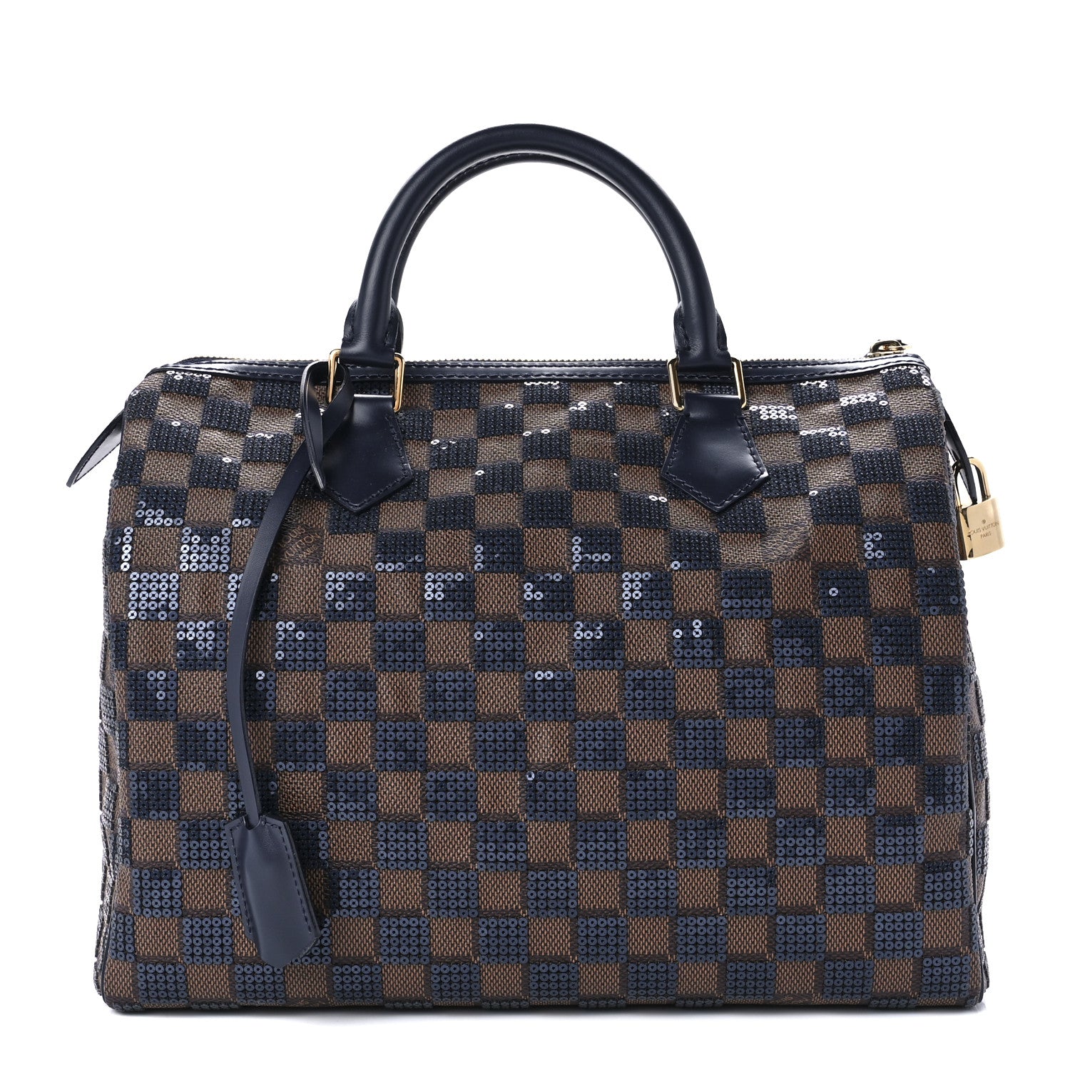 Louis Vuitton Damier Paillettes Speedy 30 Blue 1 of 14