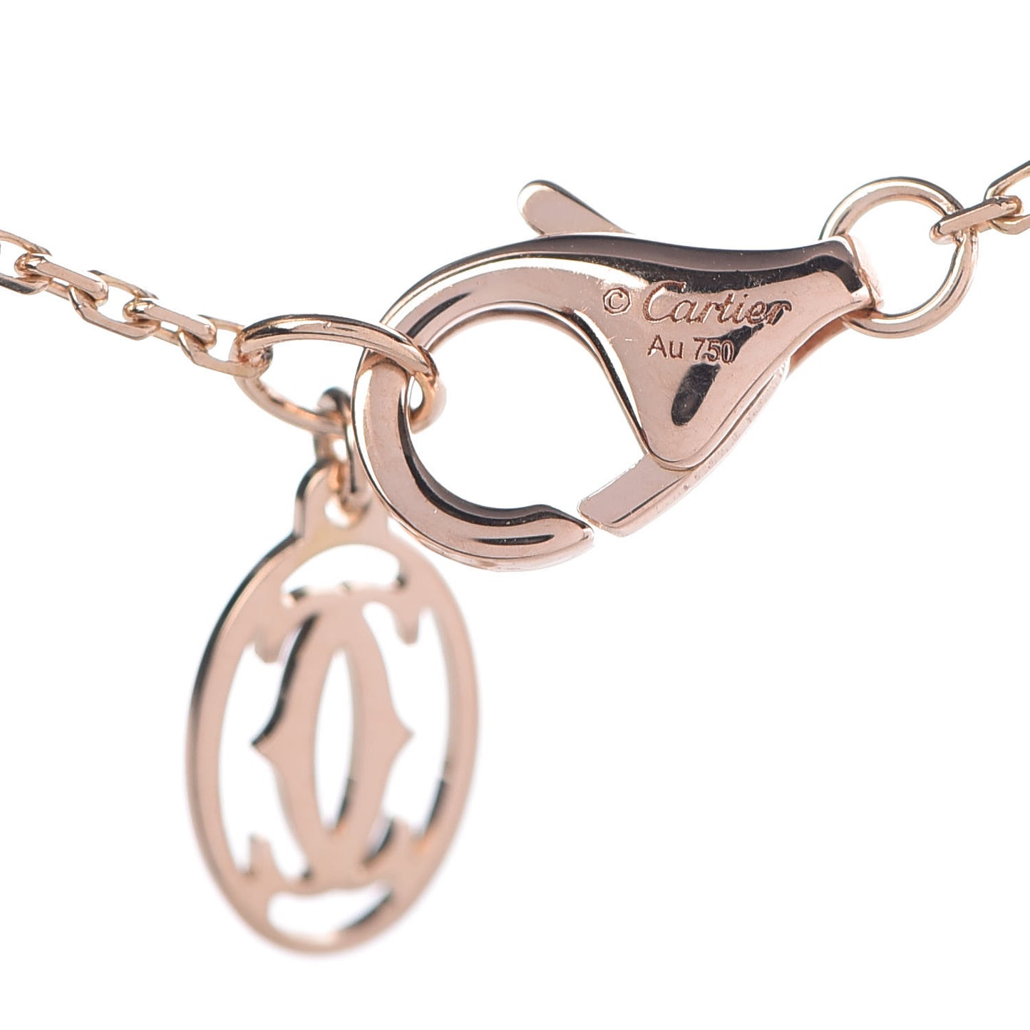 18K Pink Gold Diamond XS D'Amour Pendant Necklace