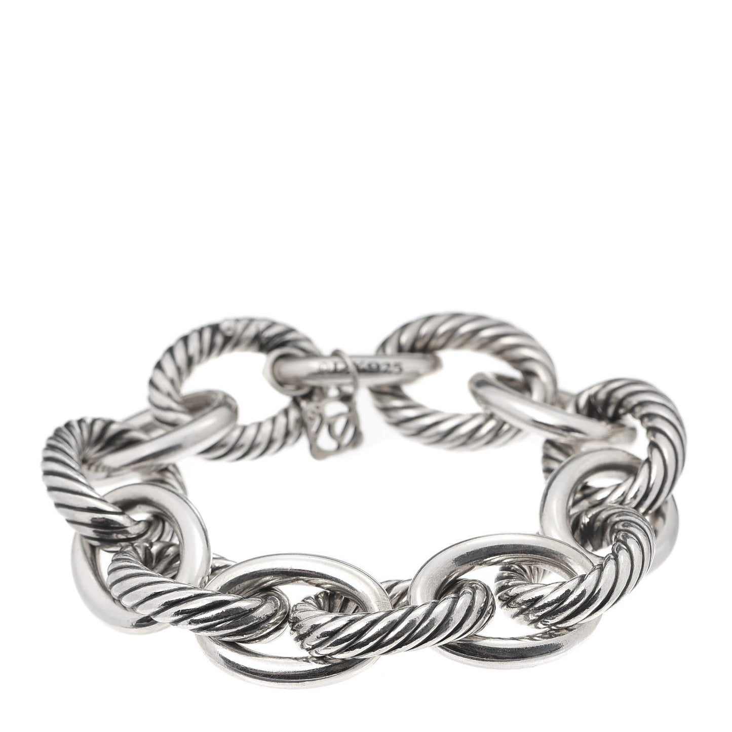 Sterling Silver 17mm Extra Large Oval Link Bracelet