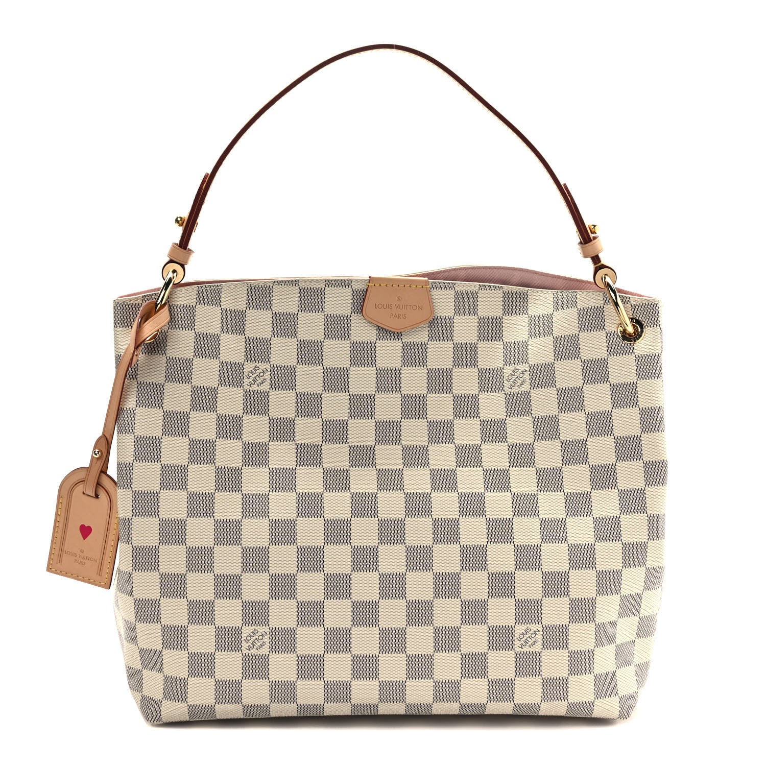 Louis Vuitton Damier Azur Graceful PM Rose Ballerine 1 of 10