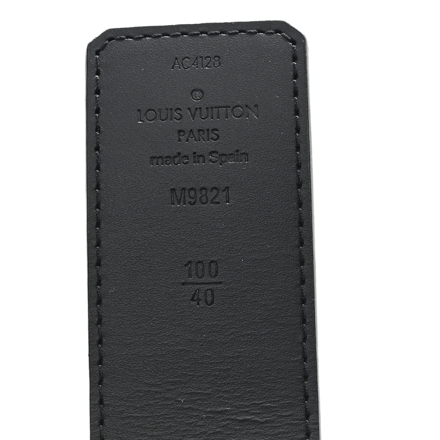 Louis Vuitton Monogram Calfskin 40mm LV Initiales Reversible Belt 100 40 Black 3 of 5