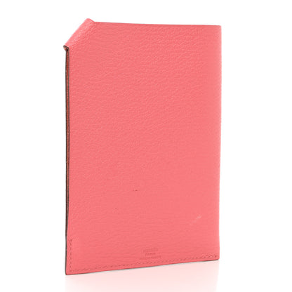Hermes Chevre Mysore Tarmac PM Passport Holder Rose Ete 3 of 7