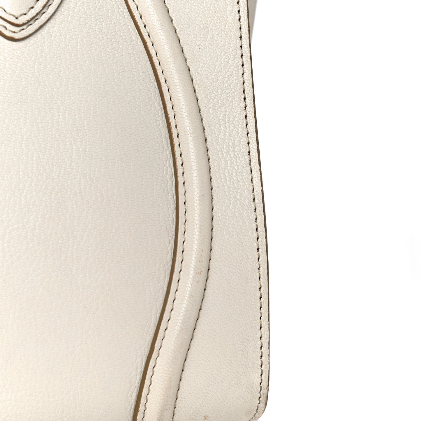 Goatskin Mini Luggage White