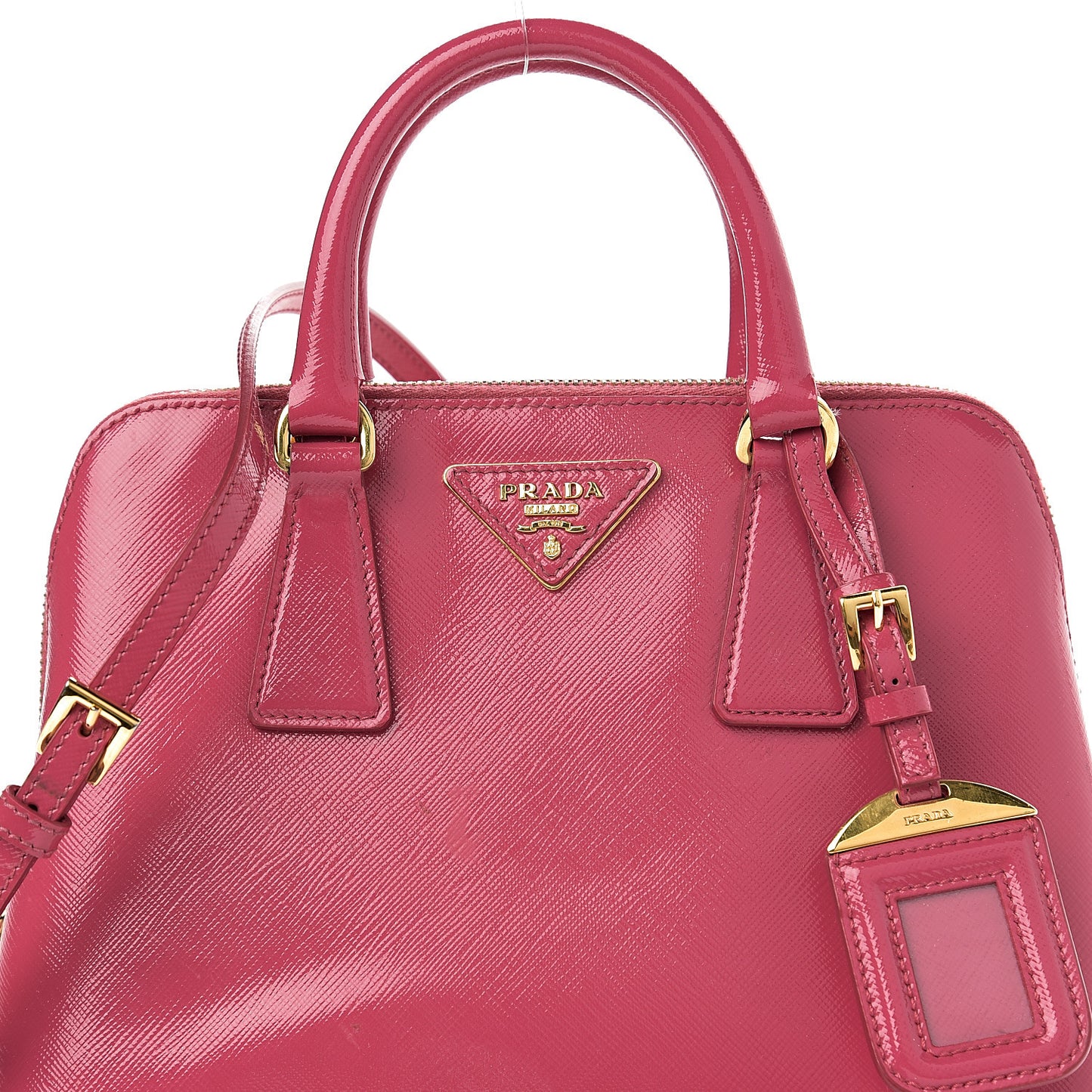 Saffiano Vernice Small Promenade Tote Peonia