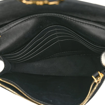 Fendi Vitello Liberty Lucido F is Fendi Medium Envelope Wallet on Chain Black 5 of 11