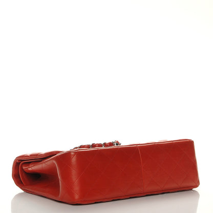 Chanel Lambskin Quilted Jumbo Double Flap Red 4 of 7