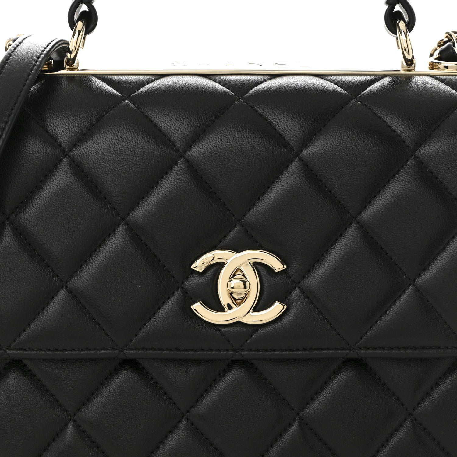 Chanel Lambskin Quilted Medium Trendy CC Flap Dual Handle Bag Black 8 of 11