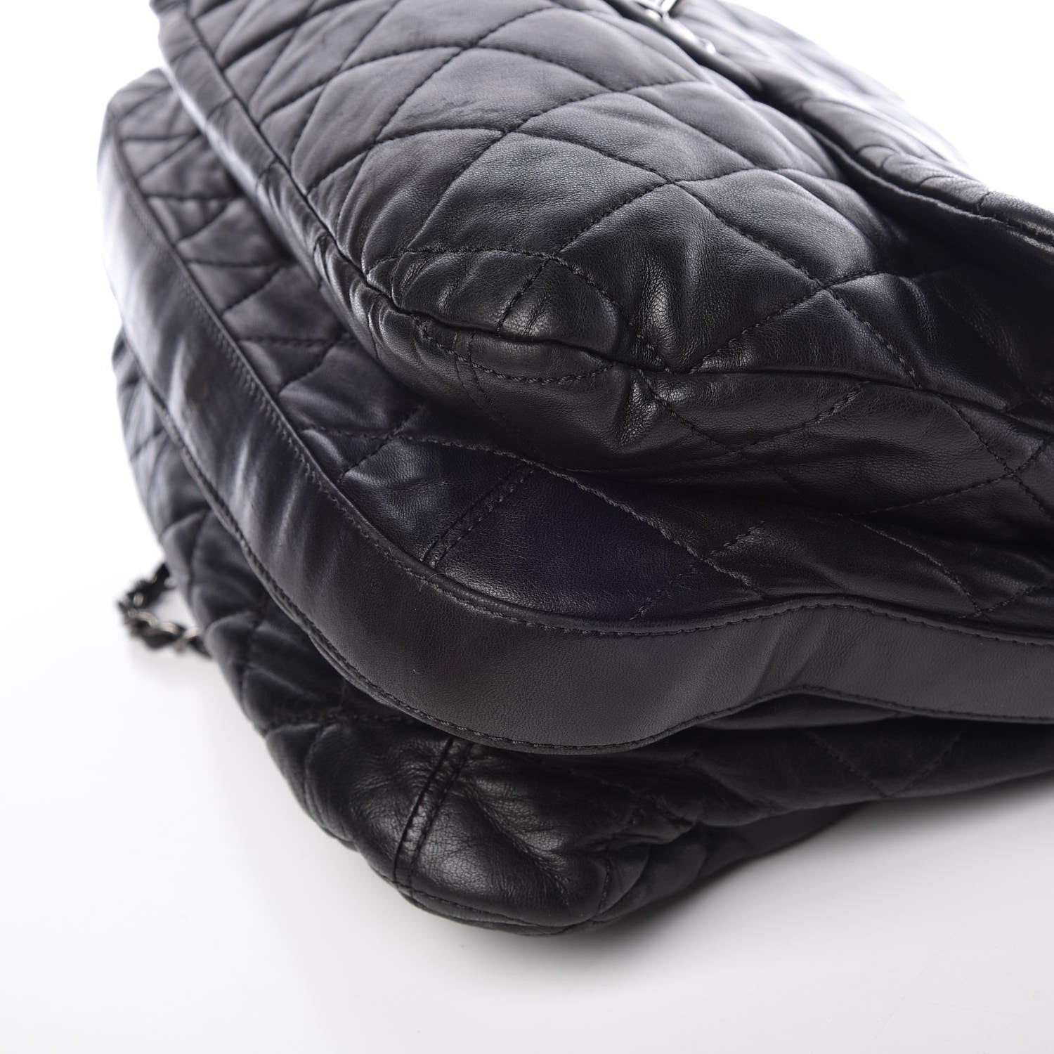 Chanel Lambskin Quilted 3 Maxi Flap Bag Black 10 of 13