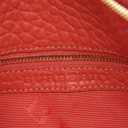 Burberry Signature Grain Calfskin Check Embossed Small Chichester Crossbody Clutch Bag Rose Pink 6 of 8
