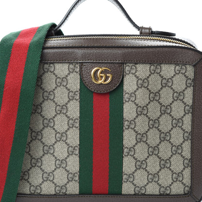 Gucci GG Supreme Monogram Web Small Ophidia Top Handle Shoulder Bag Brown 10 of 10