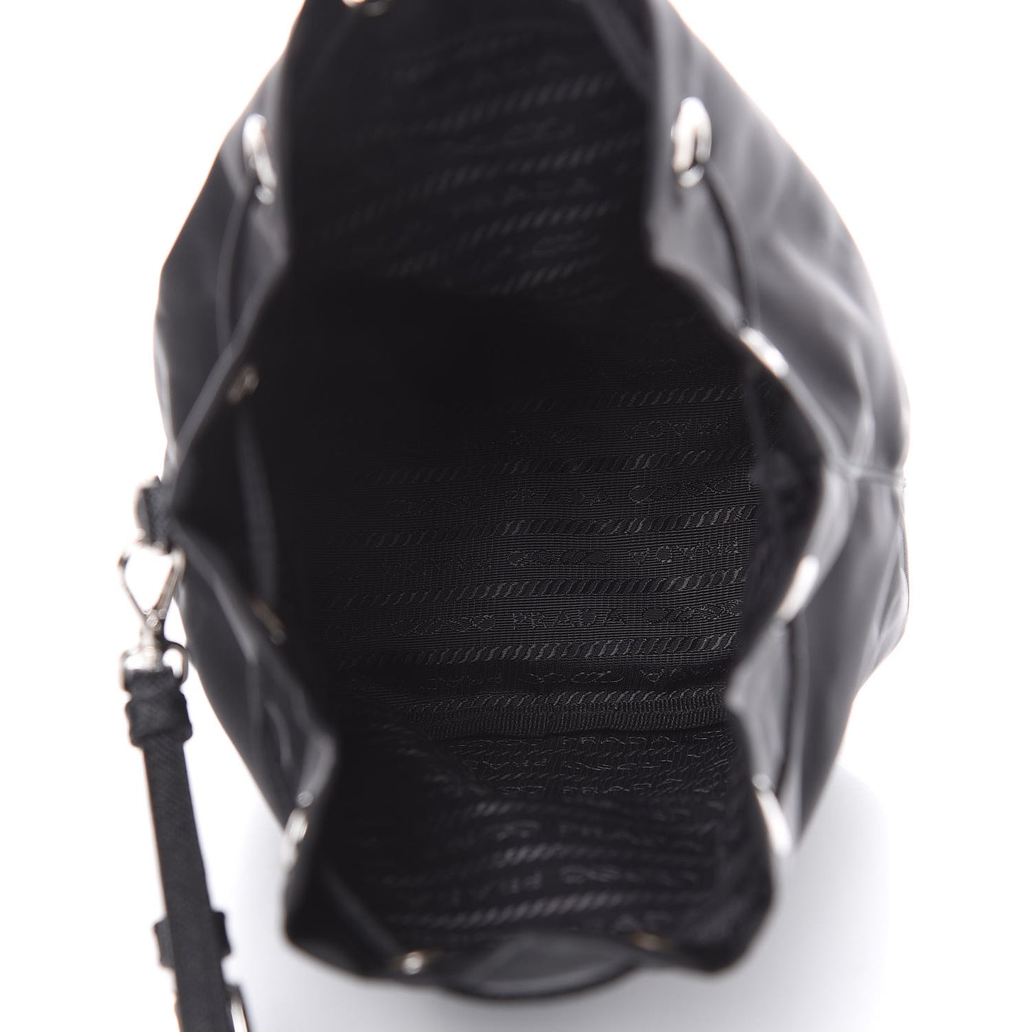 Tessuto Nylon Vela Wristlet Black