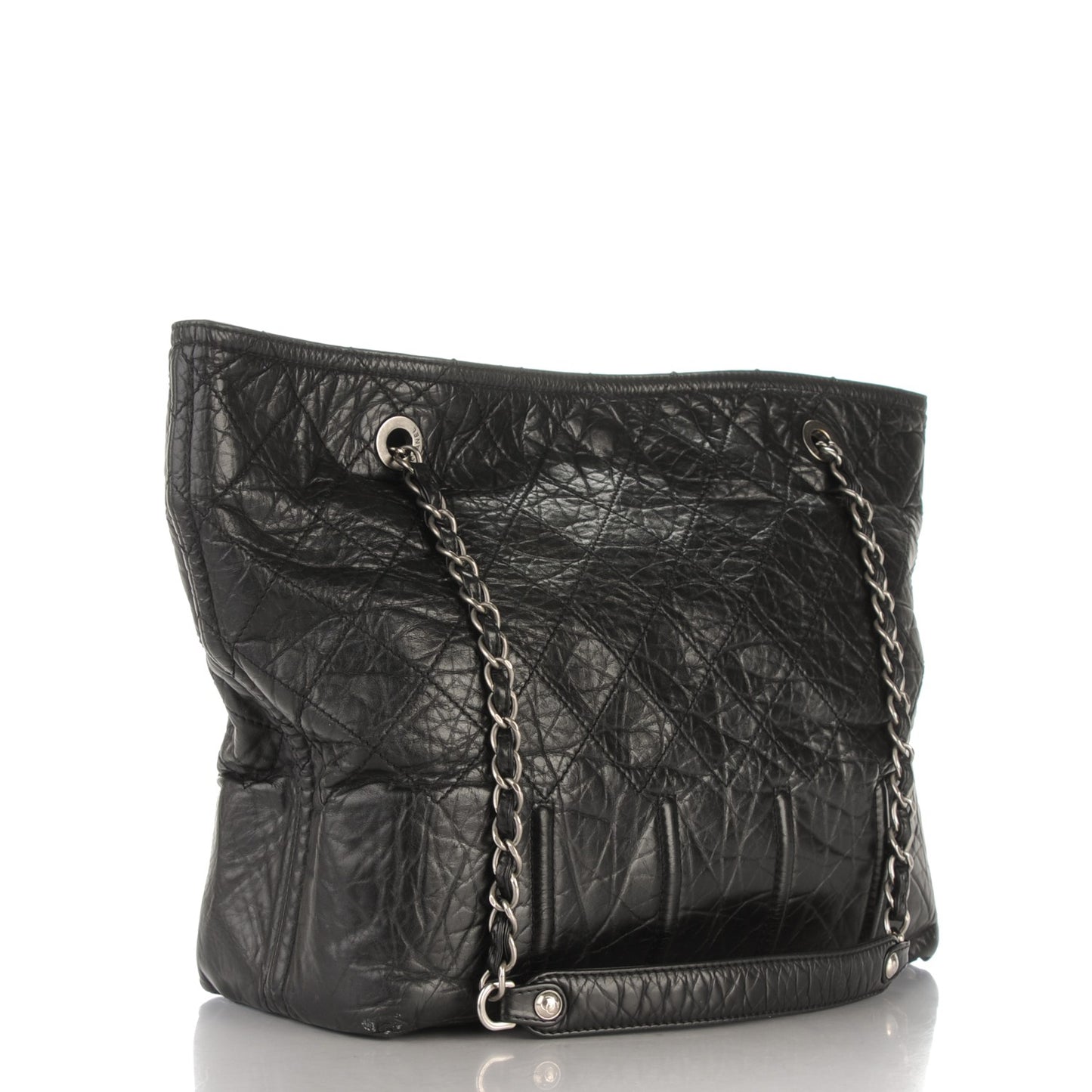 Calfskin Large Shopping In Moscow Tote Black