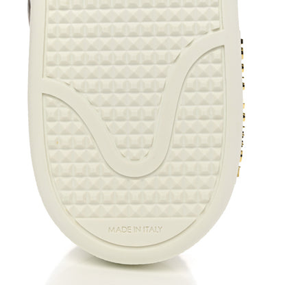 Louis Vuitton Calfskin Monogram Damier Tressage Frontrow Sneakers 37 White 9 of 9