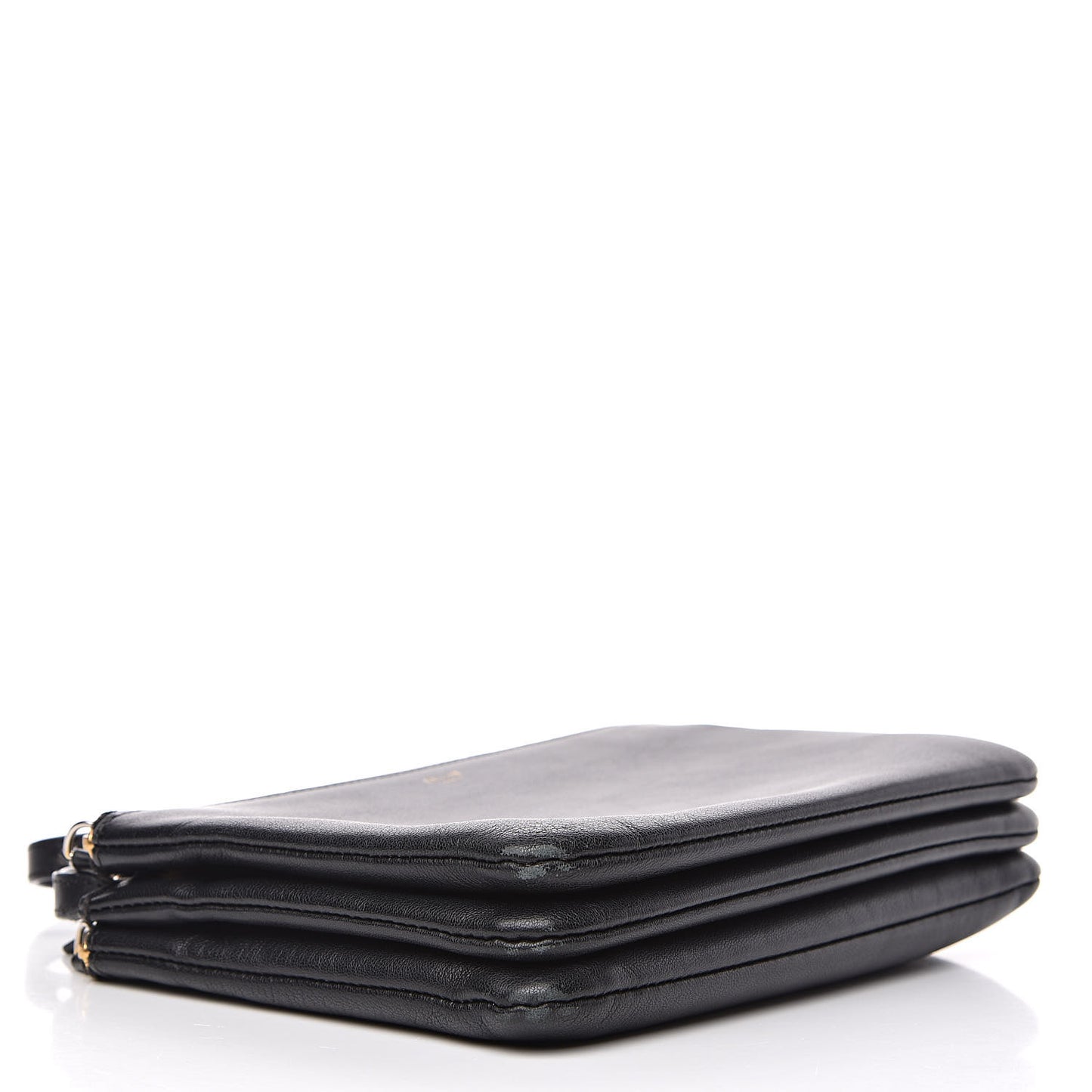Lambskin Small Trio Crossbody Bag Black
