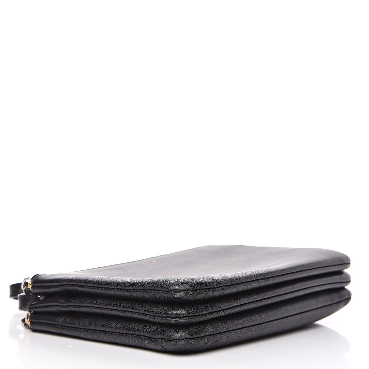 Celine Lambskin Small Trio Crossbody Bag Black 4 of 16