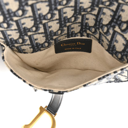 Christian Dior Oblique Saddle Belt Pouch Blue 5 of 11
