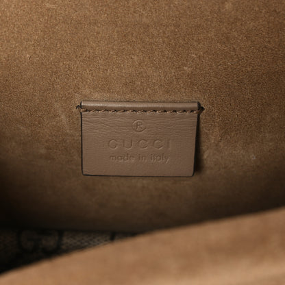 Gucci GG Supreme Monogram Suede Crystal Small Dionysus Shoulder Bag Beige Ebony Taupe 5 of 9