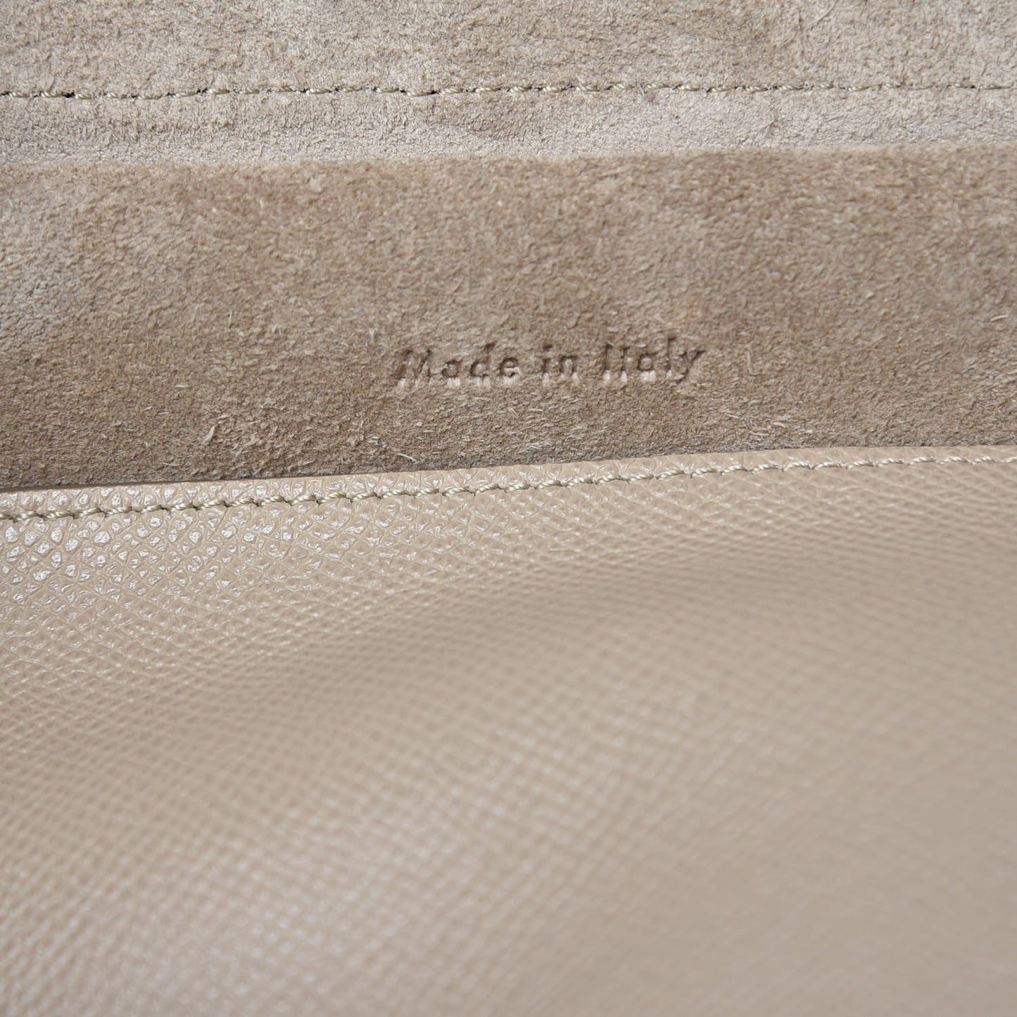 Grained Calfskin Micro Belt Bag Light Taupe