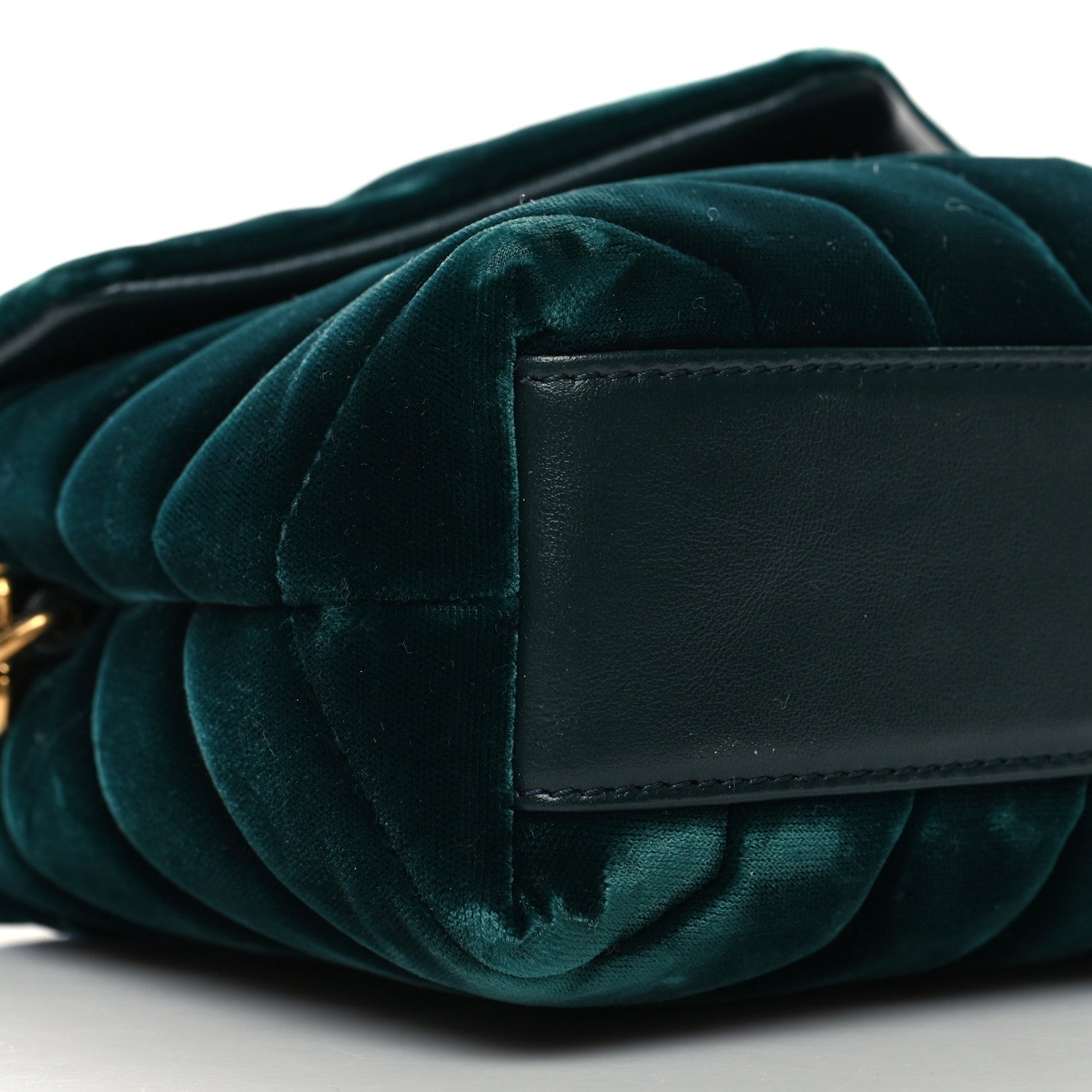 Saint Laurent Velvet Y Quilted Monogram Toy Loulou Crossbody Bag Dark Ottanio 10 of 12