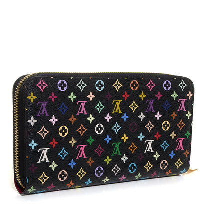 Louis Vuitton Monogram Multicolor Zippy Wallet Black Grenade 3 of 8