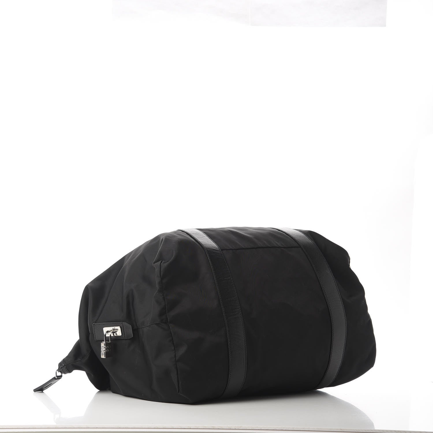 Prada Tessuto Nylon Weekender Black 3 of 9