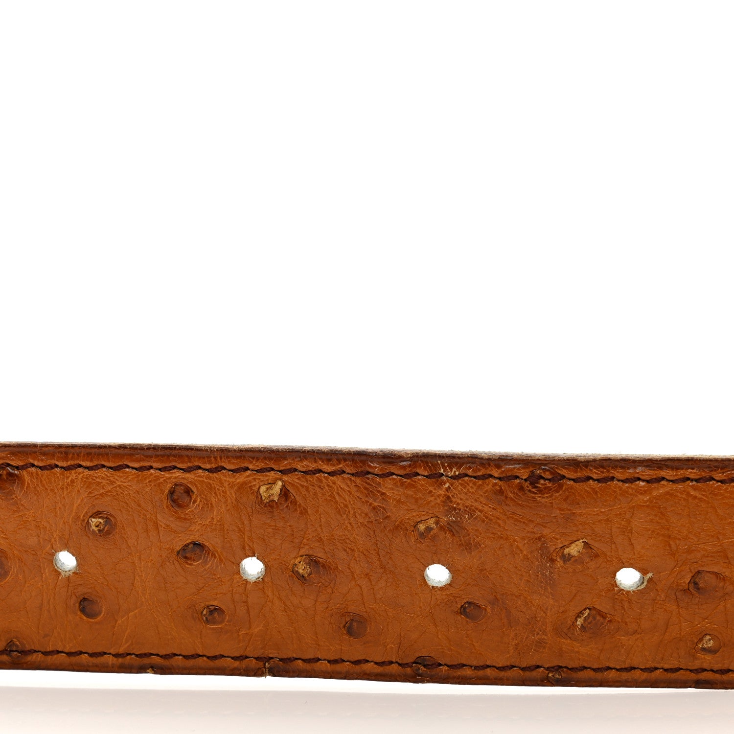 Hermes Ostrich 32mm H Belt Belt 75 30 Gold 5 of 6