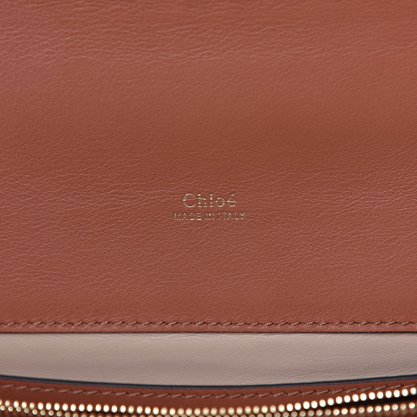 Calfskin Crocodile Embossed Aby Chain Shoulder Bag Chestnut Brown