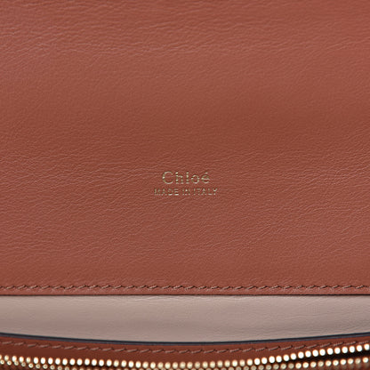 Chloe Calfskin Crocodile Embossed Aby Chain Shoulder Bag Chestnut Brown 6 of 10