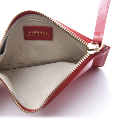 Versace Saffiano Medusa Wrist Pouch Red 5 of 9