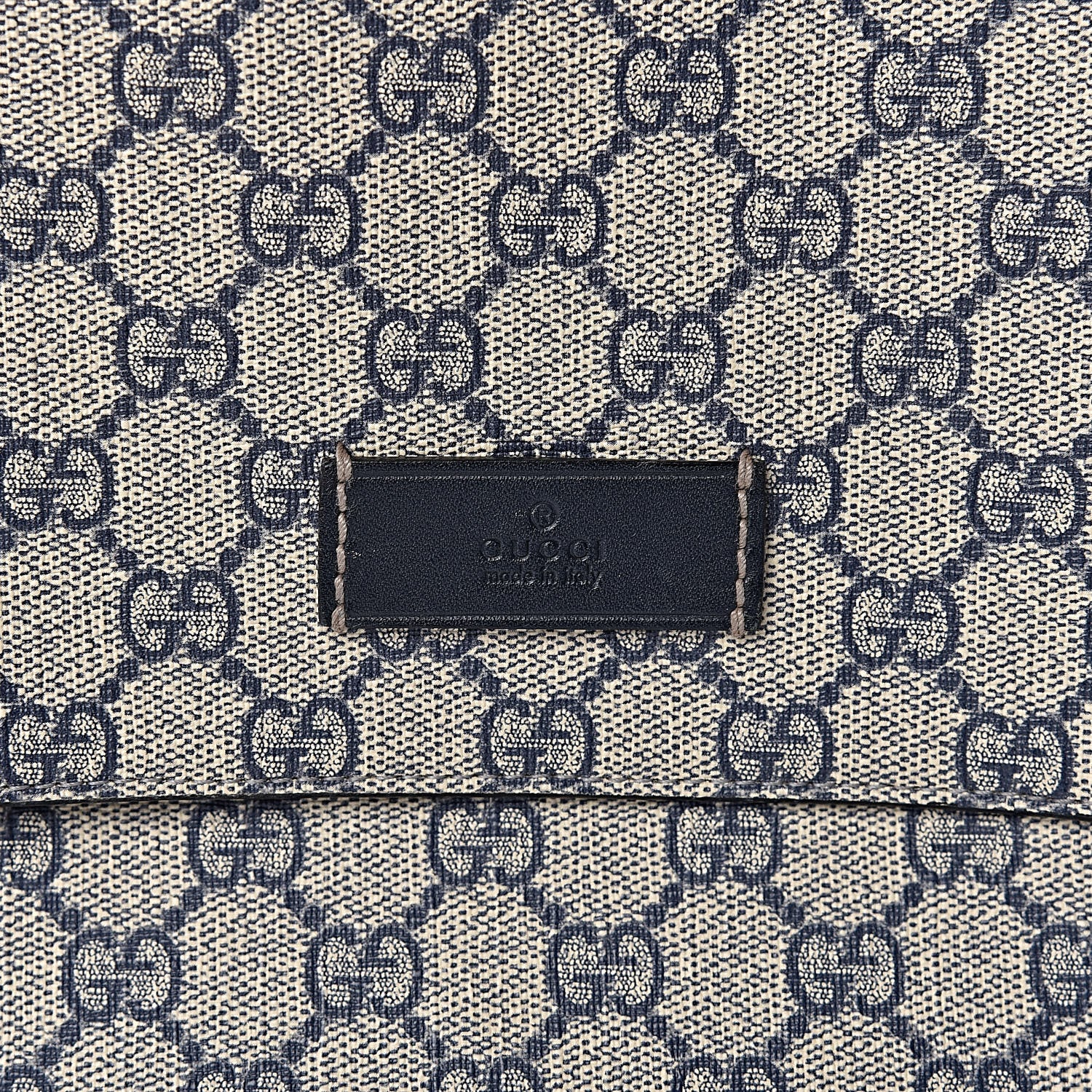 Gucci GG Plus Monogram Messenger Diaper Bag Navy 13 of 13