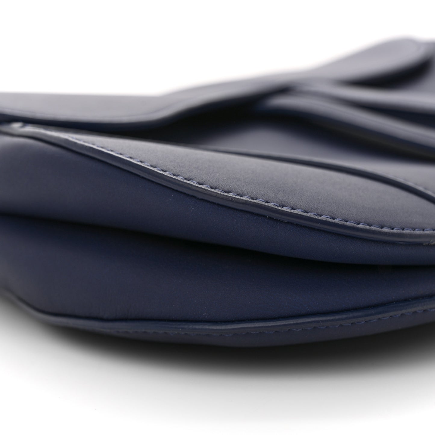 Ultra Matte Calfskin Saddle Bag Blue