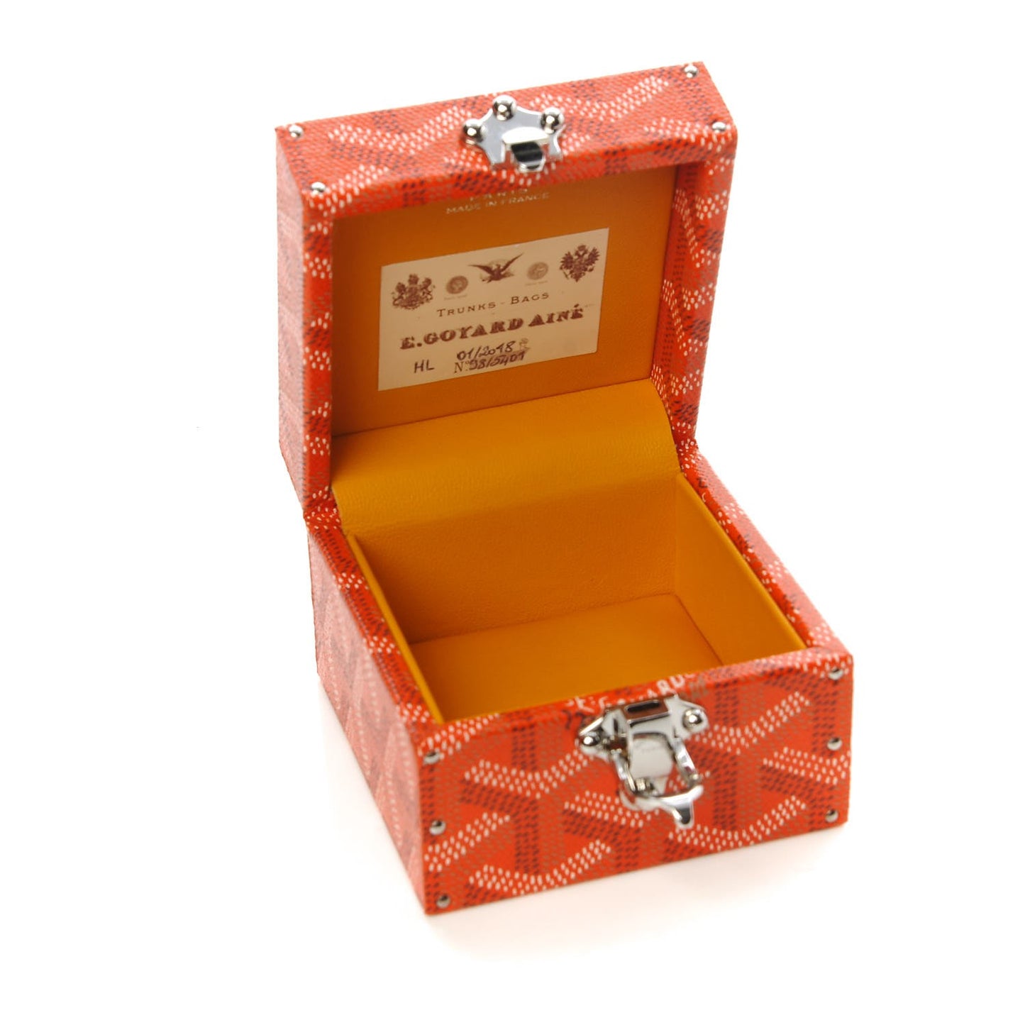 Goyardine Regence Mini Trunk Orange
